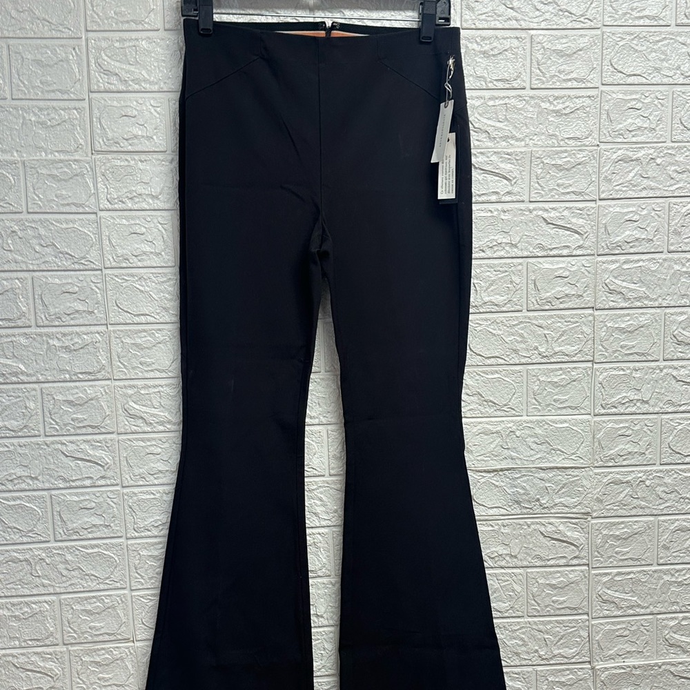 Anthropologie new black flare dress pants size 6